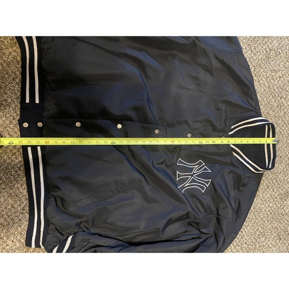 New York Yankees Varsity Jacket JH Designs Wool / Leather Reversible Jacket- 4XL - Picture 10 of 11